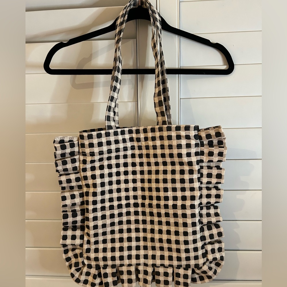 JOYN Momo Tote | Ink Gingham